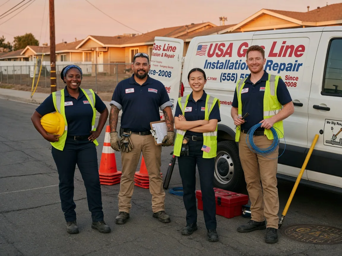 Gas Line Installation company in Flom, MN